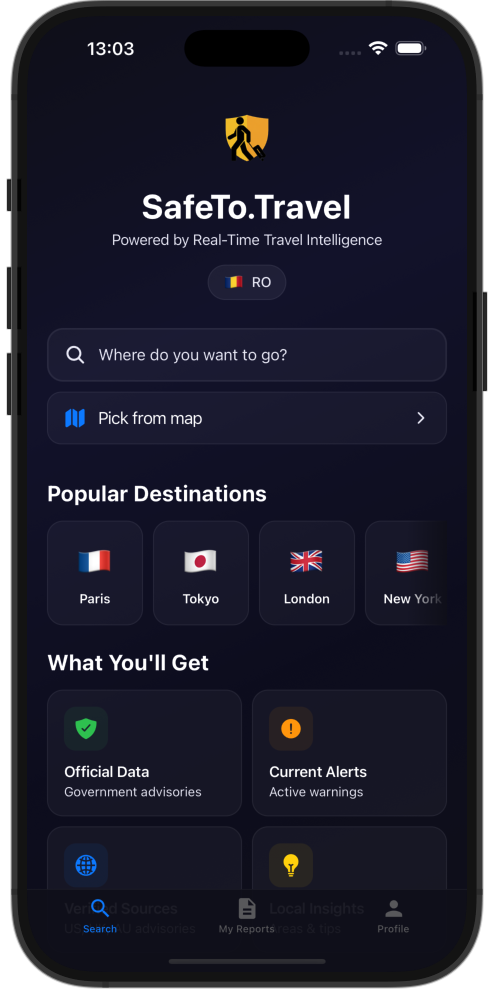 SafeTo.Travel App